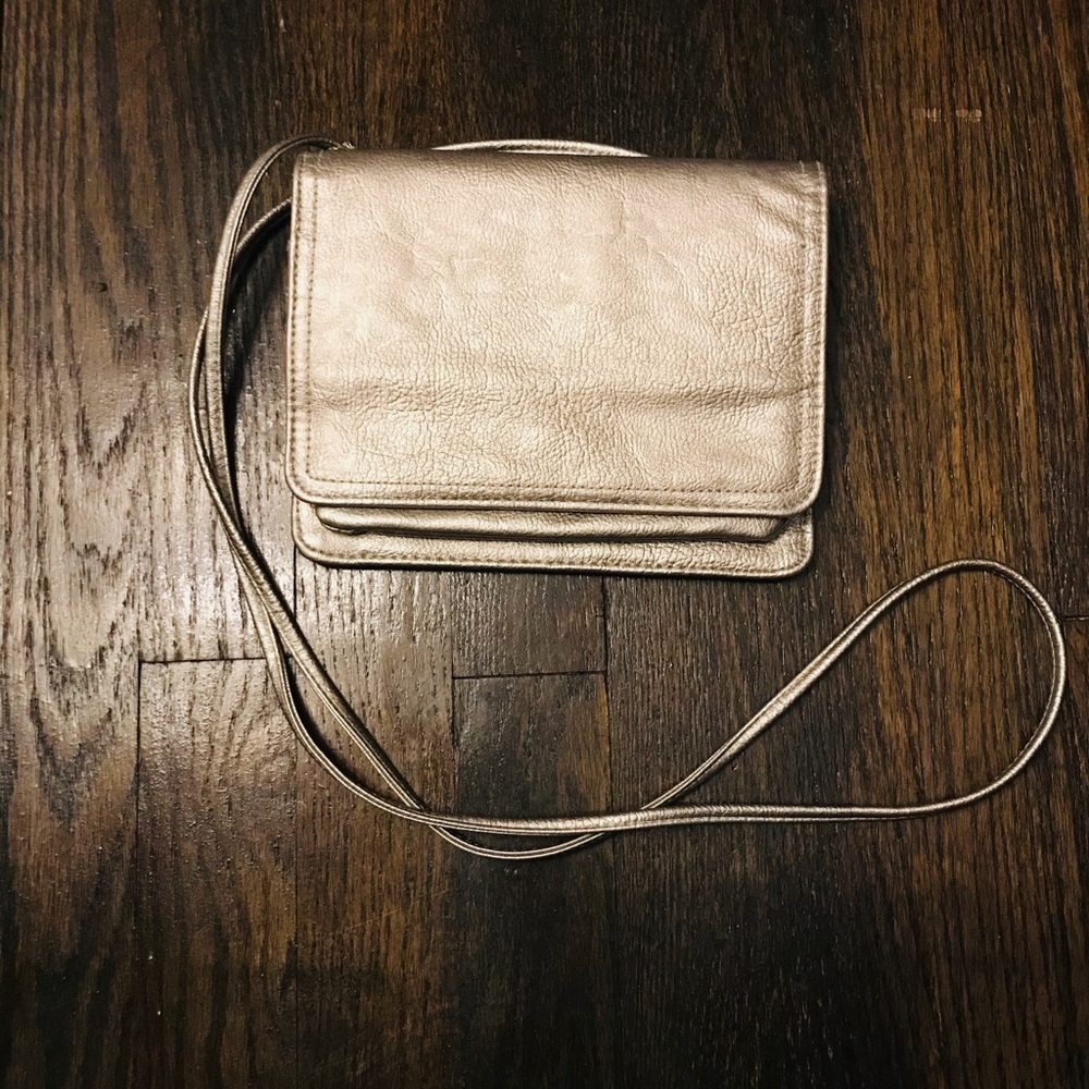 BRONZE Crossbody Wallet Style Purse